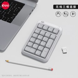 珂芝 i20无线三模小数字矮轴机械键盘轻薄便携RGB办公top结构