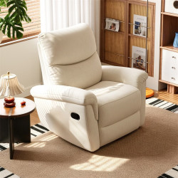 全友 家居 雪尼尔布艺单人沙发
