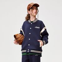 百亿补贴：NAUTICA 童装儿童空气层运动外套春秋男女童学院风棒球服