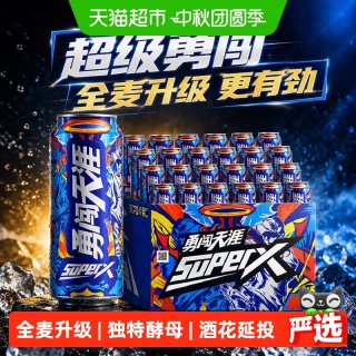 88VIP：雪花 BEER/雪花 SNOWBEER 大规格实惠装 啤酒  勇闯天涯 500mL 24罐 听装 500ml