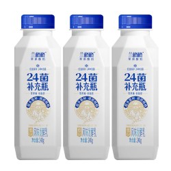 兰格格 24菌补充瓶720g/240g低温酸奶 0蔗糖 低脂肪 低GI
