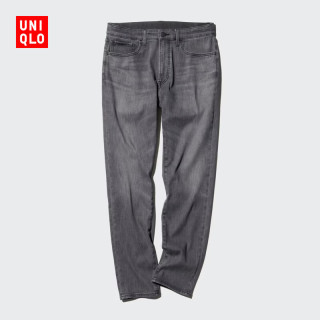 优衣库 EZY DENIM牛仔裤水洗产品常规款男装女装弹力485622 482854 475597/06铅灰色 L
