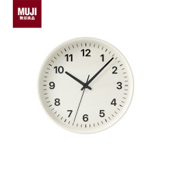 無印良品 MUJI 指针式时钟 挂墙家用时尚现代客厅装饰挂钟 白色直径26.5cm开学季