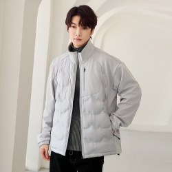 雪中飞 轻薄羽绒服男款2025冬季新款户外运动男士立领外套防风保暖