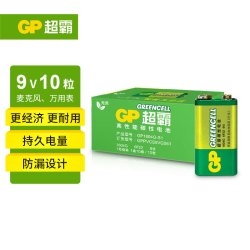 超霸 1604G-S1 碳性电池 9V 10粒