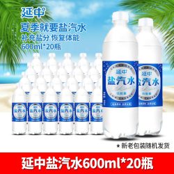 延中 上海延中盐汽水青桔味600ml*20瓶整箱特价汽水碳酸饮料品