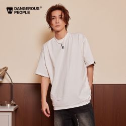 Dangerous People Dangerouspeople薛之谦dsp字母短袖T恤美式休闲宽松百搭情侣上衣
