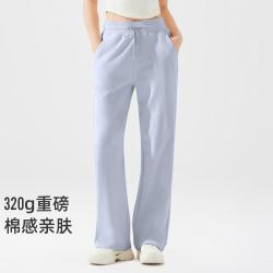 拓路者 高腰显高显瘦针织运动裤女款秋季百搭直筒裤露露神裤休闲裤