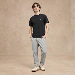 Champion 春夏男女情侣短袖T恤纯色简约纯棉运动休闲宽松圆领