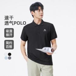 骆驼 26年夏季经典翻领休闲百搭短袖男士polo爸爸装
