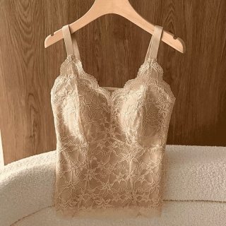 喜舒莱 大码大胸吊带背心女带胸垫显瘦美背内衣内搭夏季薄胖mm可外穿上衣