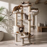 Hoopet 剑麻猫抓柱 小型猫爬架