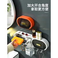 肥皂盒免打孔壁挂沥水翻盖香皂盒卫生间置物架家用加大防水