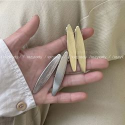 复古法式质感银色发夹百搭可可爱爱刘海夹独特小众ins风侧边夹子