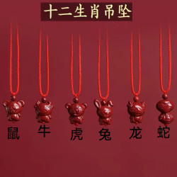 非金属吊坠 布艺吊坠  无金属布艺十二生肖小吊坠儿童款脖子项链