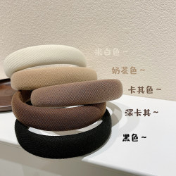 韩版温柔色系发箍女个性高级感高颅顶洗脸头箍时尚发饰