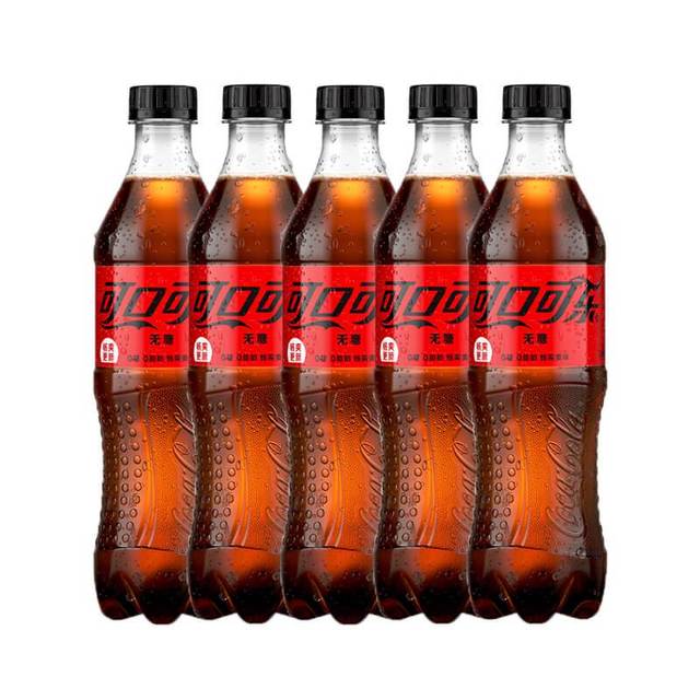 可口可乐 无糖碳酸饮料 500ml*5瓶