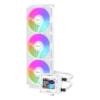 Coolleo 冰芯智显360 2.4英寸IPS屏 ARGB神光同步 白色 一体式水冷散热器