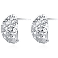 VIGG JEWELRY VIGG 铜合金耳饰 太空石耳钉 小众简约项链耳环时尚百搭饰品