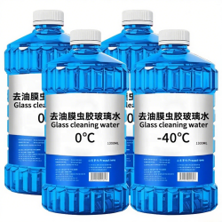 四季通用去油膜虫胶汽车玻璃水夏季强力去污防雨清洁养护冬季防冻