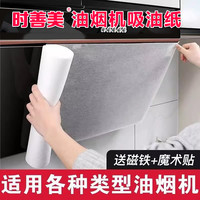 时善美油烟机吸油纸厨房家用防油贴纸耐高温加厚一次性免清洗通用