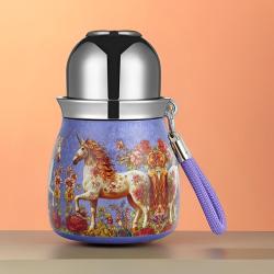 葫芦时尚马保温杯小众设计感茶水分离户外保温壶儿童水杯T