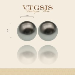 VTGSIS 合金仿珍珠耳饰 棉花糖耳饰百搭日常通勤素款高级感21124