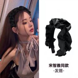高颅顶新款发箍高级感发带洗脸用女洋气黑色法式头饰发卡明星同款