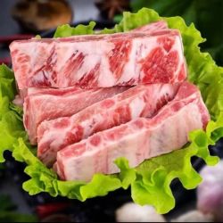 王明公 黑猪精排2000克黑猪肉新鲜包装排骨