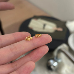金钱耳扣女轻奢时尚mini金色钱多多通勤耳饰秋冬新款潮