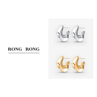 VIGG JEWELRY VIGG 铜合金耳饰 螺旋耳钉 轻奢简约项链耳环时尚百搭饰品