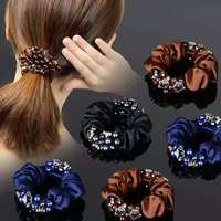 锌合金玻璃发饰 头绳档皮筋最新款洋气发圈头花扎头头绳爆款发绳