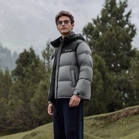 坦博尔 秋冬新款连帽羽绒服男女同款户外运动面包服90鸭绒保暖外套