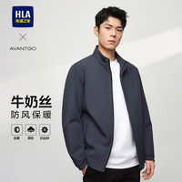 海澜之家 夹克男轻商务经典系列印花外套行政夹克