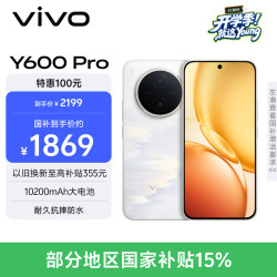 vivo Y600Pro 10200mAh蓝海电池 浮光金 8GB+256GB 手机