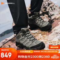 MERRELL 户外徒步鞋男女款MOAB3MID WP中帮防水透气防滑登山鞋 J00005408山麓灰（男款） 上新 41