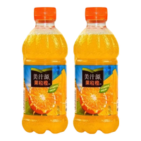 可口可乐 美汁源果粒橙 300ml*2瓶 果汁饮料