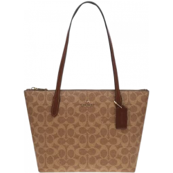 COACH Fiona 24托特包 CBT18 卡其棕 IMXHE 女士手提包