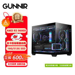 GUNNIR R5 9600X+无显卡+16G+512G