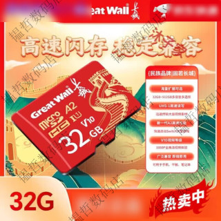 索伦托 长城Great Wall存储卡256G行车记录仪TF内存卡高速监控摄像头游戏机相机SD卡正品保障 长城-32G内存卡