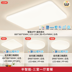 雷士 全光谱IP40防蚊虫吸顶灯-三室一厅【包安装】