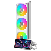 先马 S300 6英寸IPS屏可旋转冷头 白色 360水冷 CPU散热器