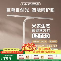 徕美视 台灯屏幕挂灯 显示器挂灯 阅读学习护眼办公全光谱80cm 1700Lx 白色 夹座丨米家app