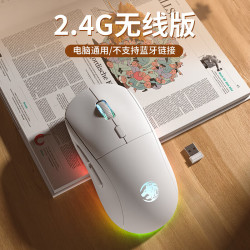前行者 无线蓝牙鼠标 静音舒适办公电竞游戏鼠标人体工学可充电双模连接便携平板笔记本电脑台式通用外设 笔记本/台式电脑通用