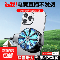 Ai手机散热器半导体制冷智能控温数显打游戏电竞直播通用静音游戏直播降温神器IOS安卓通用FS27B X16风冷款