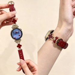 watchbond 适用华为gt7手表带watchgt6马蹄扣四叶草贝母真皮腕表带GT5运动5pro智能GT4女生41夏季watch5高级42表链18mm
