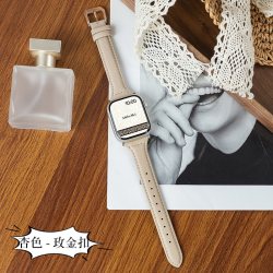 匠戴 适用于华为fit5手表Fit4表带复古皮质小蛮腰fit3女士腕带WatchFit4Pro高级感ins细表链fit1时尚New小众SE皮质