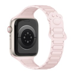 iSeriseWatch 适用iwatch11/s12表带苹果手表带S10可爱狗爪印磁吸硅胶applewatch9夏透气SE小蛮腰细款ultra女