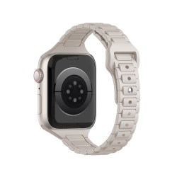 iSeriseWatch 适用苹果手表表带iWatchs11/s12小蛮腰硅胶透气applewatchs10夏天女s9腕带SE运动细款Ultra3创意