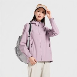 思凯乐 户外冲锋衣男女2026新款防风防水薄款徒步登山服外套小个子